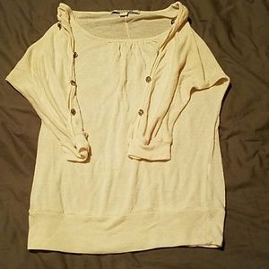 Forever 21 half sleeve wide neck shirt