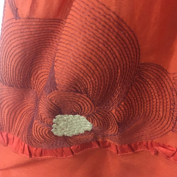 Anthropologie Burnt Orange Sleeveless Dress - Picture 4 of 4