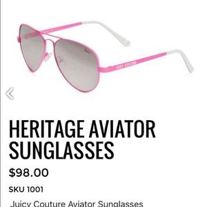 Hot pink juicy sunglasses