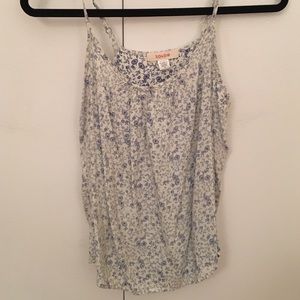 Solow blue floral tank top