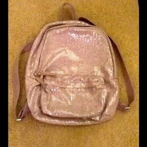 Light Purple sequin backpack