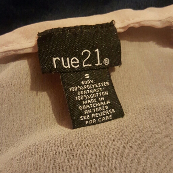 Pink Rue 21 sheer top - Picture 3 of 3