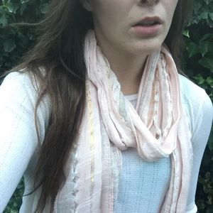 Chic baby pink scarf