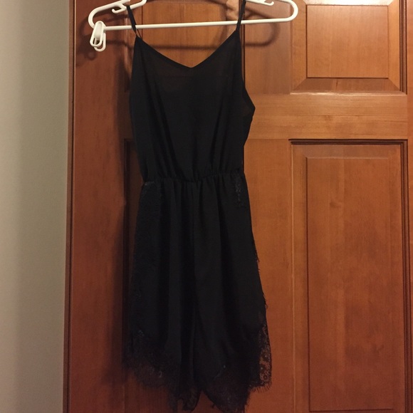 Black and Lacy Romper