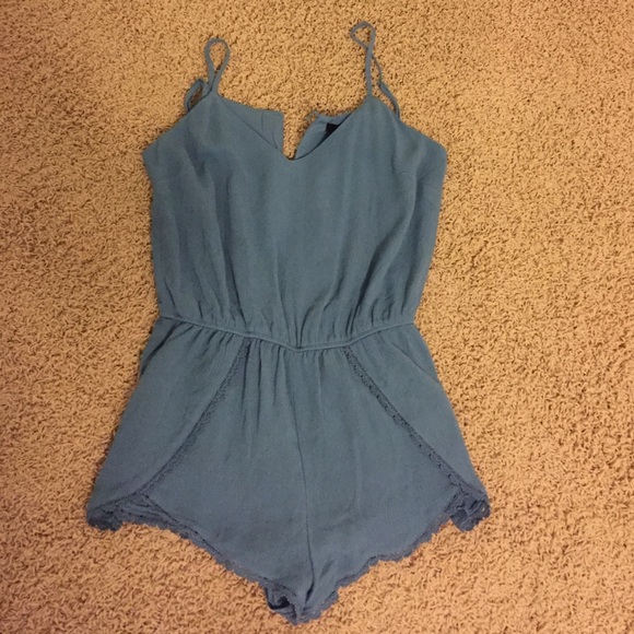 NEW Forever 21 blue romper