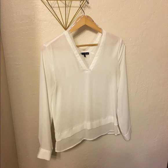 Ro&De Sheer white blouse