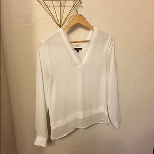 Ro&De Sheer white blouse