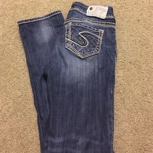 Silver Suki Straight jeans size 24
