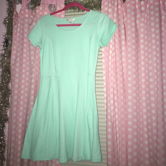 Mint green dress