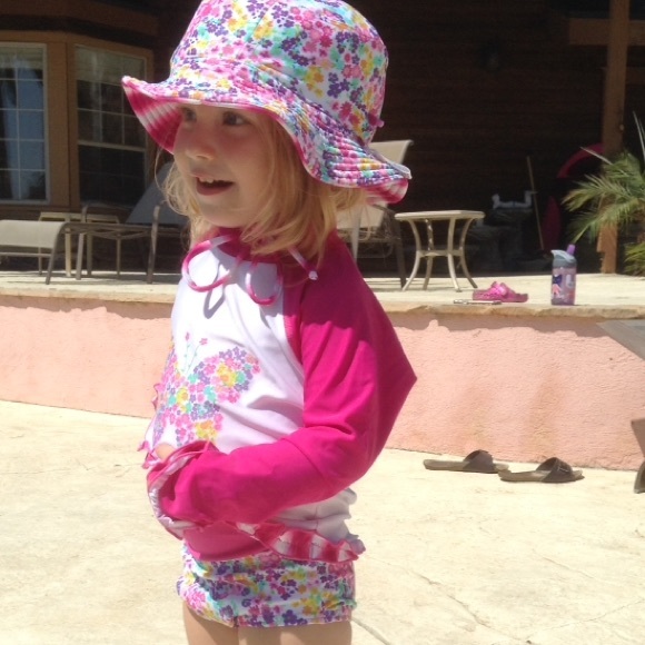 UPF Protection Floral Rash Guard Set - Picture 6 of 6