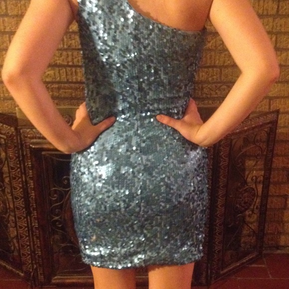 This is a Arden B disco looking blue dress. - Picture 2 of 3