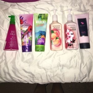 Lotions and bedhead split end leave in conditioner