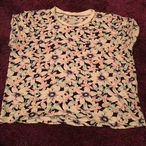 pastel flower crop top