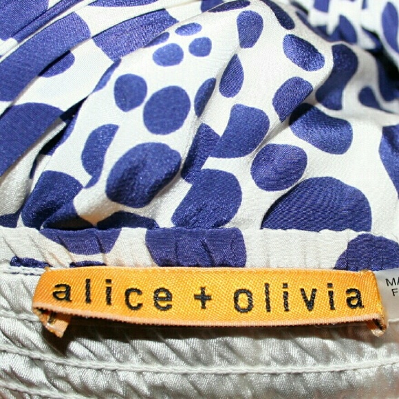■SOLD■ Alice + Olivia Strapless Silk Dress - Picture 4 of 4
