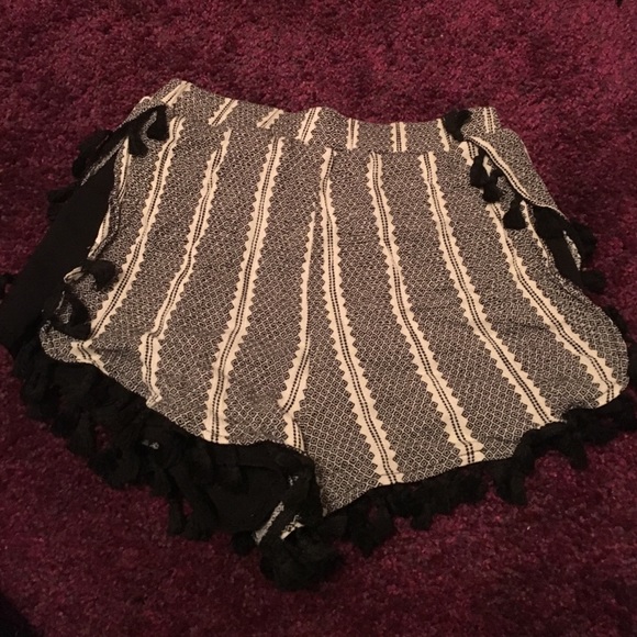 high waisted aztec pattern shorts