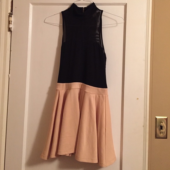 One Clothing Black and Cream Dress