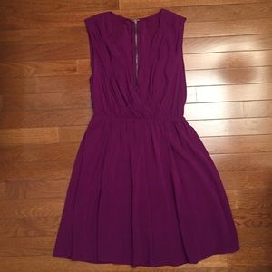 Purple mini dress