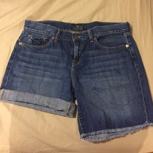 Denim shorts