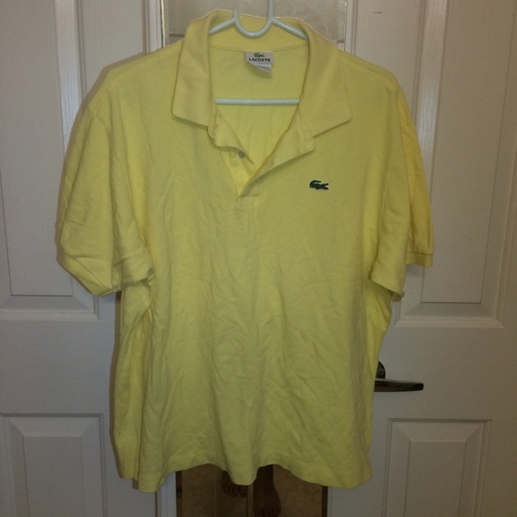 Men's Yellow Lacoste Polo