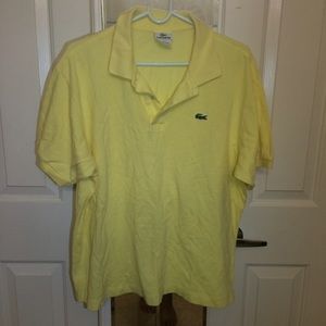 Men's Yellow Lacoste Polo