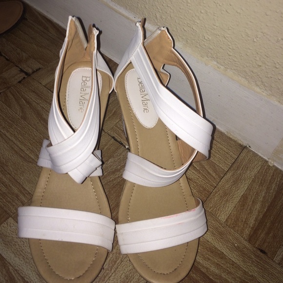 White high heels