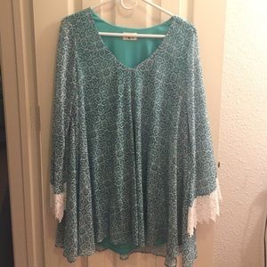 Show Me Your Mumu Lace Sleeved Dress