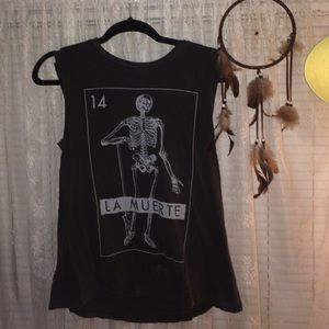 La Muerte Skeleton Muscle Tee