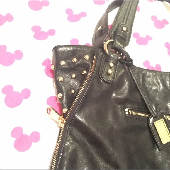 BADGLEY MISCHKA Black Bag With Gold Hardware - Picture 3 of 4