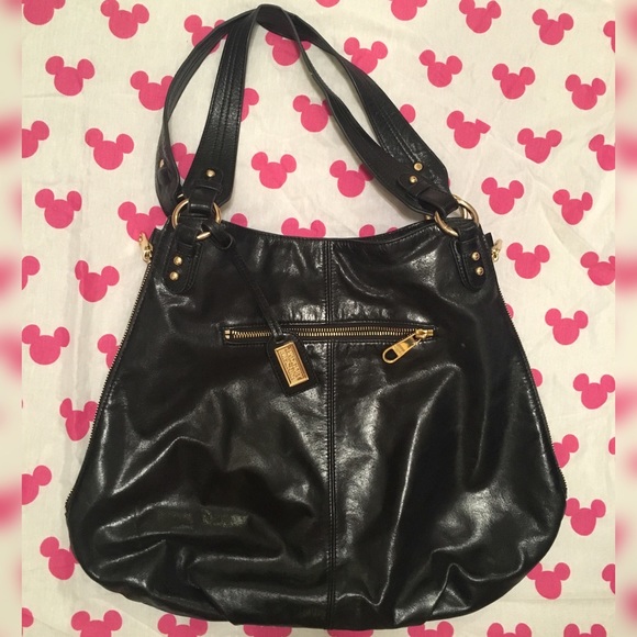 BADGLEY MISCHKA Black Bag With Gold Hardware - Picture 4 of 4