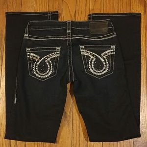 Big Star Liv Studded Boot Cut Jeans Size 25R