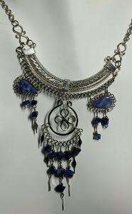 Alpaca silver & Sodalite necklace, N-5
