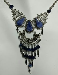 Alpaca silver & Sodalite necklace, N-9
