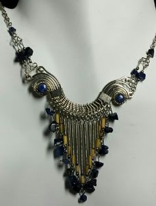 Alpaca silver & Sodalite necklace, N-13