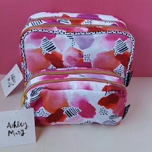 Cute Dual Pocket Makeup Bag Duo