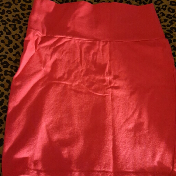 Hot pink mini skirt