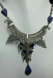 Alpaca silver & Sodalite necklace, N-17