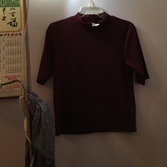 H&M ❤️ CROP TOP MAROON/BURGUNDY (PURPLE/RED) 💫