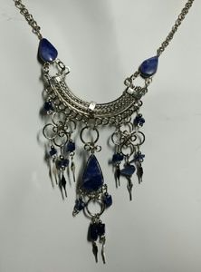 Alpaca silver & Sodalite necklace, N-27