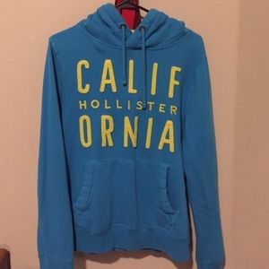 Unisex Sky Blue Hollister Hoodie.