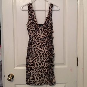 Cheetah print dress from f21.