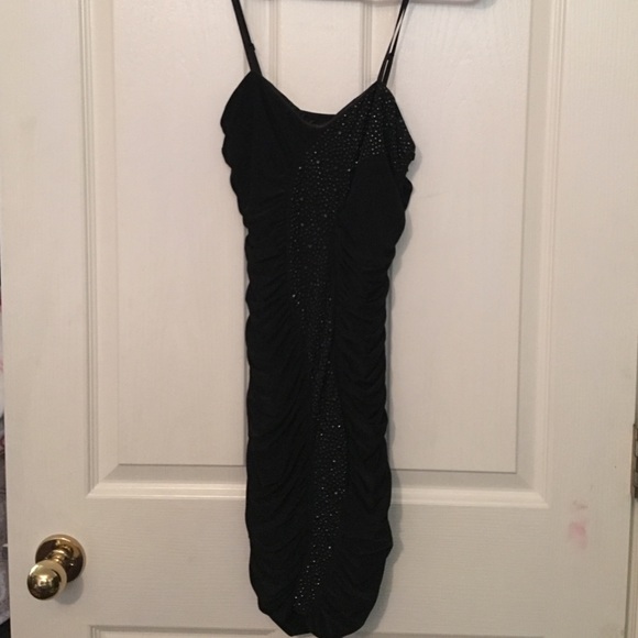 Black sequin dress