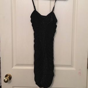Black sequin dress