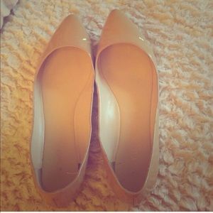 Nine West Pointed ballet flats- Nude