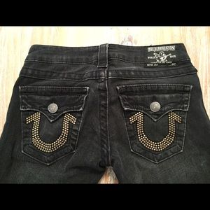 True Religion Black Skinny Jeans 24