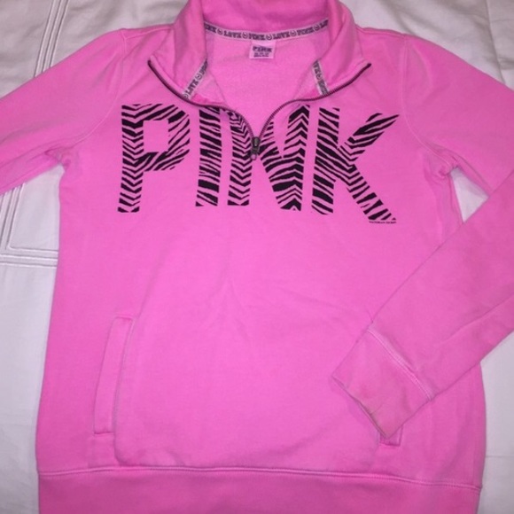 Half Zip PINK hoodie