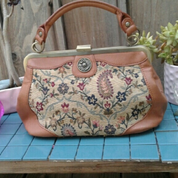 Paisley & Floral Print Vintage Purse