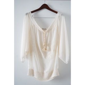 Sheer Off The Shoulder Tunic