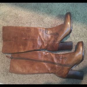 Knee Parker tall knee-high leather Frye boots
