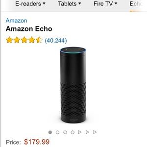 Amazon Echo.  Practically brand new.