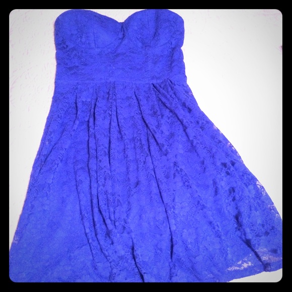 Strapless skater dress